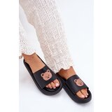 Boto Women's Foam Slippers With Bear Black Lalon | shoptok.hr
