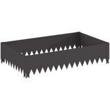  Ograda oko Travnjaka 4 kom. 100 x 60 x 20 cm Čelik Crna | shoptok.hr
