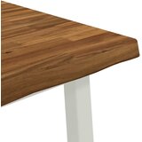  120 x 80 x 75 cm Čvrsto drvo akacije Prirodna i bijela | shoptok.hr
