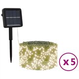  Solarna vilinska svjetla 5 kom 5 x 200 LED topla bijela | shoptok.hr