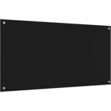  Kuhinjski zid 2 pcs Crna 120 x 60 cm Staklo otporno na udarce | Shoptok.si