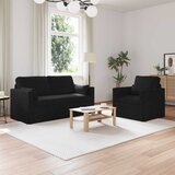  Set sofe 2 pcs Crna 158 x 78 x 80 cm tkanina | shoptok.hr