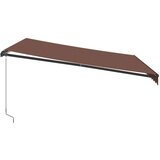 Tenda na ručno uvlačenje smeđa 400 x 350 cm | shoptok.hr