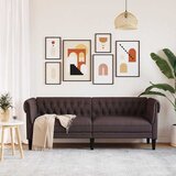  Trosjed Chesterfield tamnosmeđi od tkanine | Eponuda.com