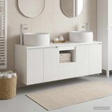 Set ormarića za kupaonicu 3 kom. Bijela visokog sjaja 49,5 x 44,5 x 66 cm Cene