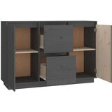  Komoda siva 111 x 34 x 75 cm od masivne borovine | shoptok.hr