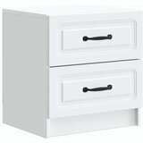  Nočna omarica 2 pcs Bela 43 x 34,5 x 44,5 cm Inženirski les, (5000209826) | Shoptok.si
