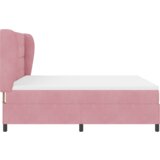 Box Spring Krevet s Madracem Ružičasta 180x200 cm Baršun | shoptok.hr