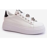 Boto Women's platform sneakers with white embellishments Herbisa | Shoptok.si