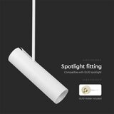 Beli luster na štapu 1xGU10/35W/230V | Eponuda.com