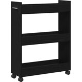  Cabinet s kotačem Crni hrast 60 x 22 x 79 cm | shoptok.hr