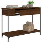  Konzolni stol boja hrasta 100 x 34 5 x 75 cm konstruirano drvo | shoptok.hr