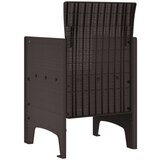  Vrtne stole 2 kosa Rjava Poli Rattan, (22015585) | Shoptok.si