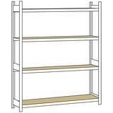 SCHULTE Širok regal, z iverno ploščo, višina 2500 mm, širina 2250 mm, osnovni regal, globina 400 mm | Shoptok.si