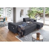 Miuform Antracitno siva raztegljiva/s prostorom za shranjevanje kotna sedežna garnitura Classy Sophie – | Shoptok.si
