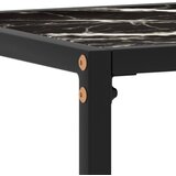  Konzolni stol crni 120 x 35 x 75 cm od kaljenog stakla | shoptok.hr