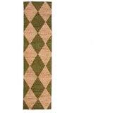 Flair Rugs Zelena/u prirodnoj boji ručno rađena staza od mješavine jute 80x230 cm Effie Diamond – | shoptok.hr