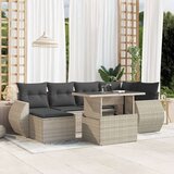  7-dijelni set vrtnih sofa svjetlosivi od poliratana | shoptok.hr