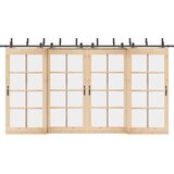 Pribor za klizna vrata 427 cm čelični crni | shoptok.hr