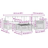  Set vanjskih sofa 5 kom. Prirodna i bež | shoptok.hr
