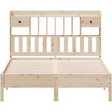 vidaXL Krevet s regalom za knjige bez madraca 135x190 cm od borovine Cijene