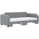  Dnevni krevet na razvlačenje svjetlosivi 90 x 190 cm od tkanine | shoptok.hr
