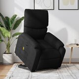Maison Chic Električni masažni naslanjač - Relax naslanjač s funkcijo vstajanja črn, (22061253) | Shoptok.si