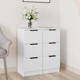  Komode 2 kom bijele 30 x 30 x 70 cm od konstruiranog drva | shoptok.hr