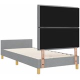  Krevetna konstrukcija Svjetlosiva 80 x 200 cm tkanina | shoptok.hr
