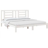  Posteljni okvir bel iz trdne borovine 200x200 cm, (20684969) | Shoptok.si