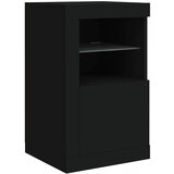  Komoda s LED svjetlima crna 123 x 37 x 67 cm | shoptok.hr