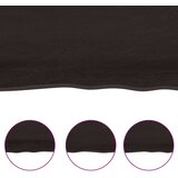 Stolna ploča tamnosmeđa 180 x 40 x (2-4) cm obrađena hrastovina | shoptok.hr