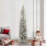 vidaXL Umestno božično drevo Zelena 240 cm PVC in Jeklo in Plastika | Shoptok.si