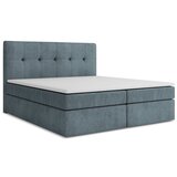 Makamii Svetlo modra boxspring postelja s prostorom za shranjevanje 180x200 cm Palta – Cene