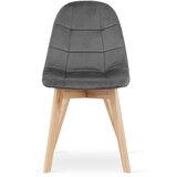 Brandless BORA Stol - Temno siv žamet x 1, (22030715) | Shoptok.si