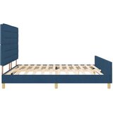 Plavi krevetni okvir 200x200 cm od tkanine | shoptok.hr
