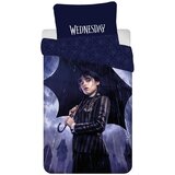 Jerry Fabrics Temno modra enojna bombažna otroška posteljnina 140x200 cm Wednesday "Rain" – | Shoptok.si