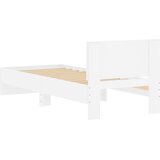 Okvir za krevet s uzglavljem bijeli 75x190 cm konstruirano drvo | Eponuda.com