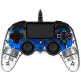 Nacon PS4 TRANSPARENTEN ŽIČNI IGRALNI PLOŠČEK, MODER | Shoptok.si