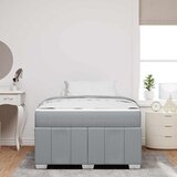  Krevetna konstrukcija Svijetlo siva 120 x 190 cm tkanina | shoptok.hr