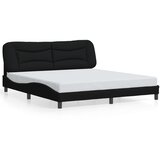  Okvir kreveta s LED-om bez madraca Hvar crni 180x200 cm od tkanine | shoptok.hr