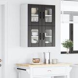  Zidni stakleni ormarić LUCCA 2 pcs Crna 60 x 31 x 40 cm | Eponuda.com