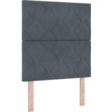 vidaXL Box Spring Krevet s Madracem Tamno Siva 80x200 cm Baršun | shoptok.hr