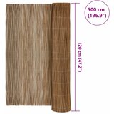  Ograda od vrbovog drveta Prirodna 120 x 500 cm Vrba | shoptok.hr