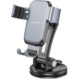 Univerzalni auto držač nosač za mobitel BOROFONE BH95 Warrior gravity car center console black metal gray Cijene