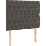Box spring krevet s madracem tamnosivi 120 x 200 cm baršunasti | shoptok.hr