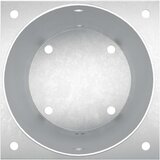  Okrugli sidrište u zemlji 12 pcs Srebrna 18 x 18 x 15 cm Metal | shoptok.hr