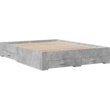 vidaXL Posteljni okvir s predali betonsko siv 150x200cm inženirski les, (21128520) Cene