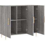  Komoda boja hrasta sonome 90 x 34 x 80 cm konstruirano drvo | shoptok.hr