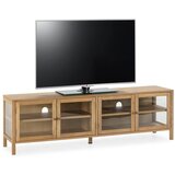 MOME TV omarica v hrastovem dekorju v naravni barvi 160x50x40 cm Ceci – | Shoptok.si